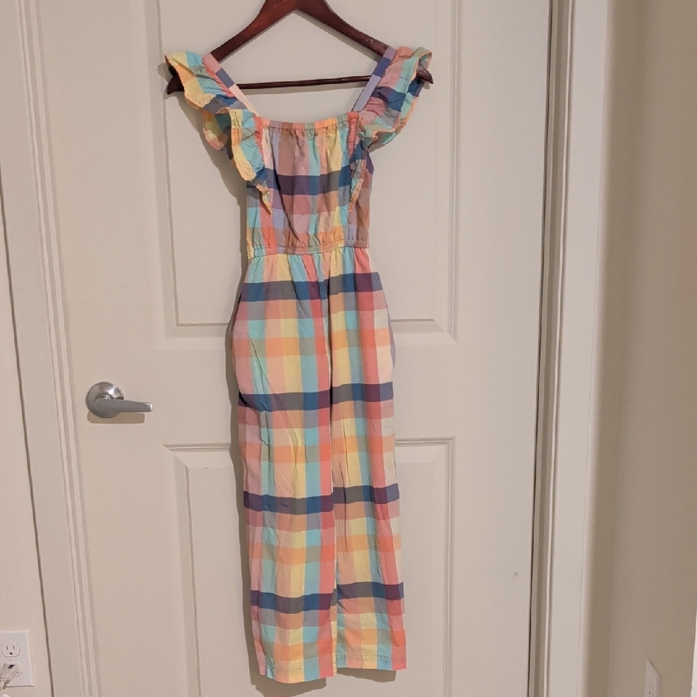 Tea Collection Pastel Plaid Ruffle Dress